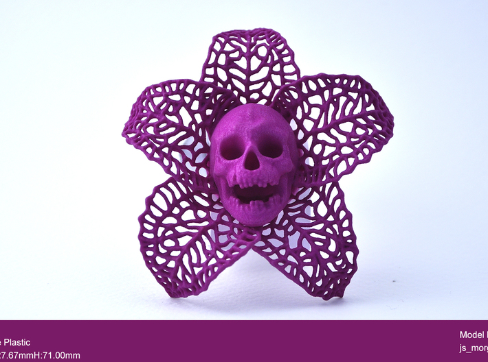 Skeletal Flower 3d printed
