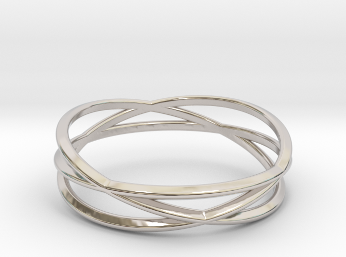 ASNY Tri Swirl Bracelet 3d printed