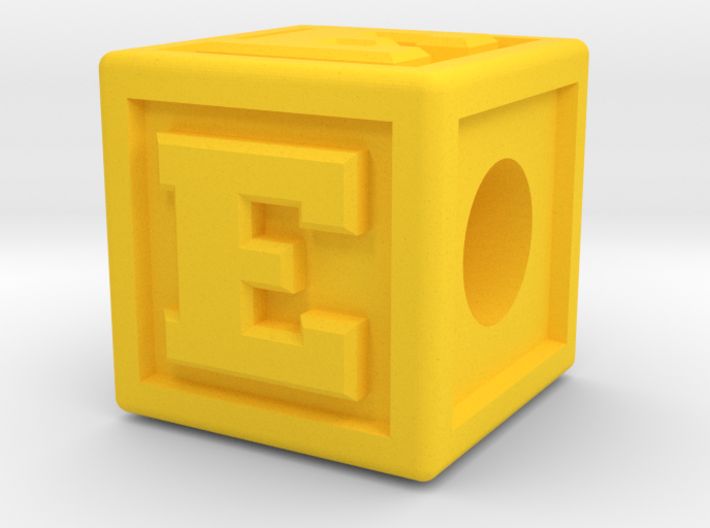 Name Pieces; Letter &quot;E&quot; 3d printed