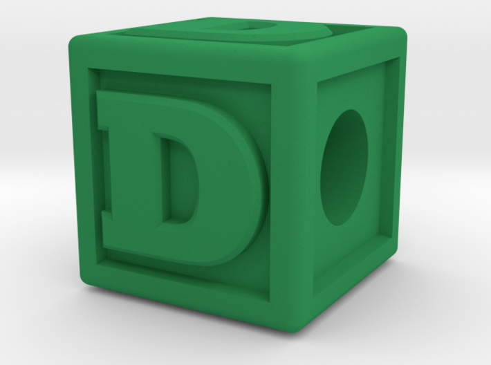 Name Pieces; Letter &quot;D&quot; 3d printed