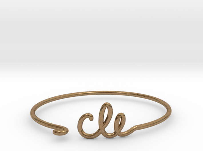 CLE Wire Bracelet (Cleveland) 3d printed