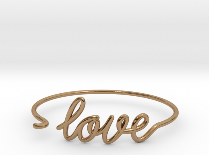 Love Wire Bracelet 3d printed