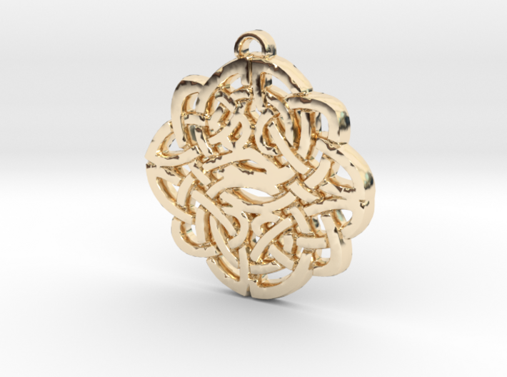 Celtic Knot Symbol 1 Necklace Pendant 3d printed