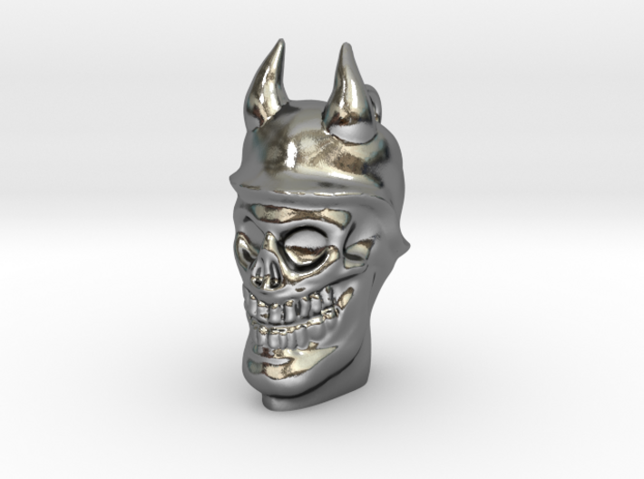 Devil soldier skull pendant 3d printed