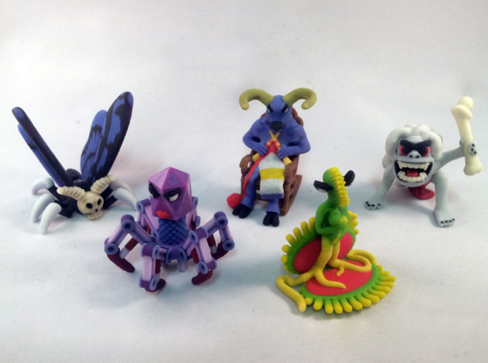 2 Inch Monsters: Batch10 3d printed