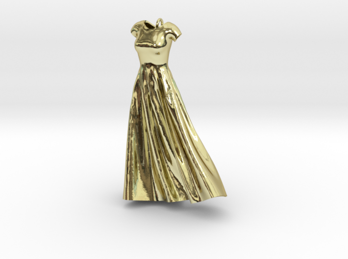 Wind Blown Gown 3d printed