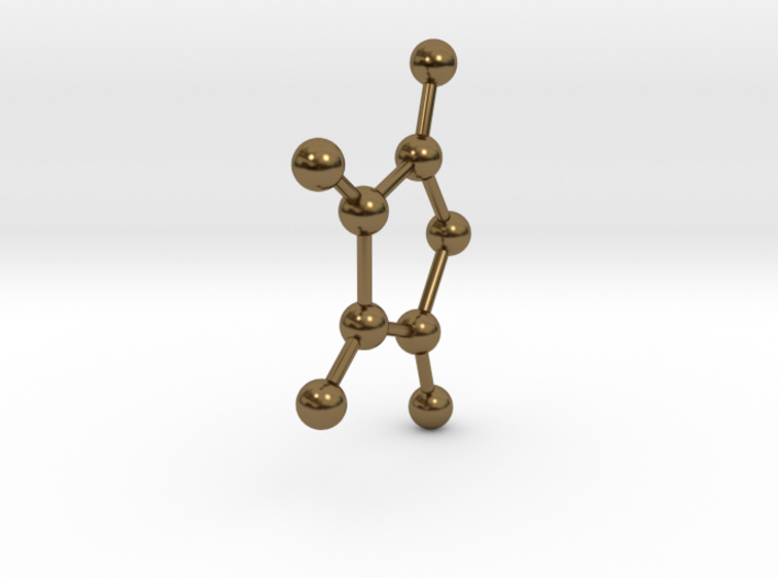 Furan molecule 3d printed