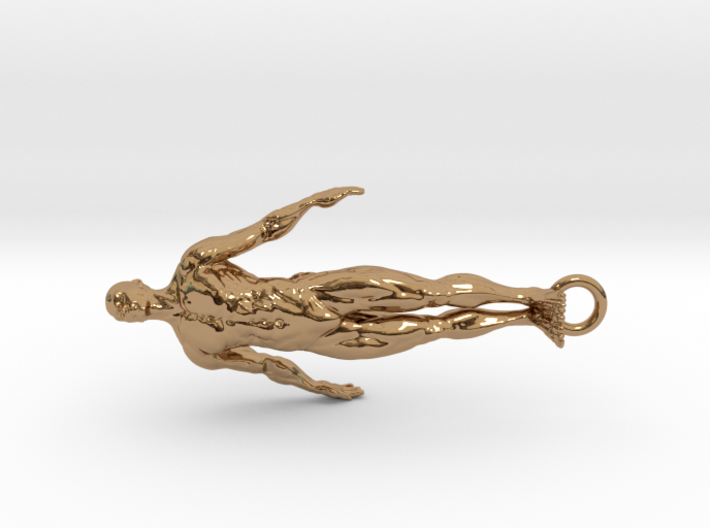 Hanging Man Pendant 3 inch height 3d printed