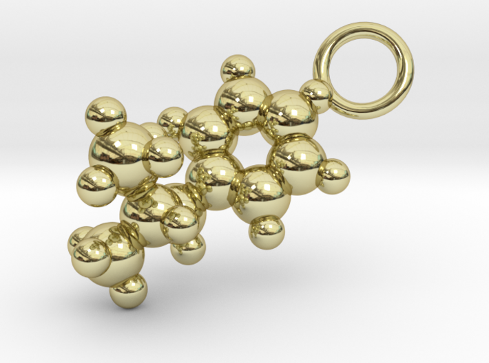 Methamphetamine Molecule Pendant - 20mm 3d printed