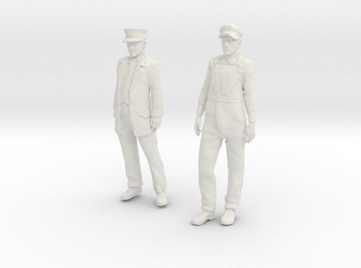 1:29 scale Conductor and Engineer Combo 3d printed