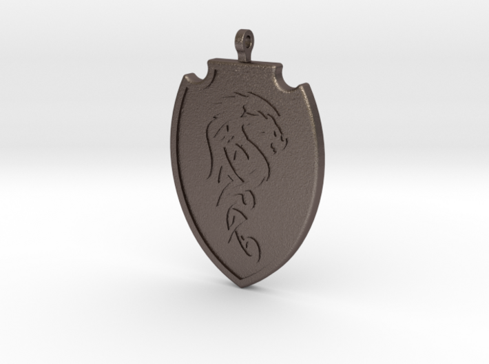 Dragon Shield Pendant 001 3d printed