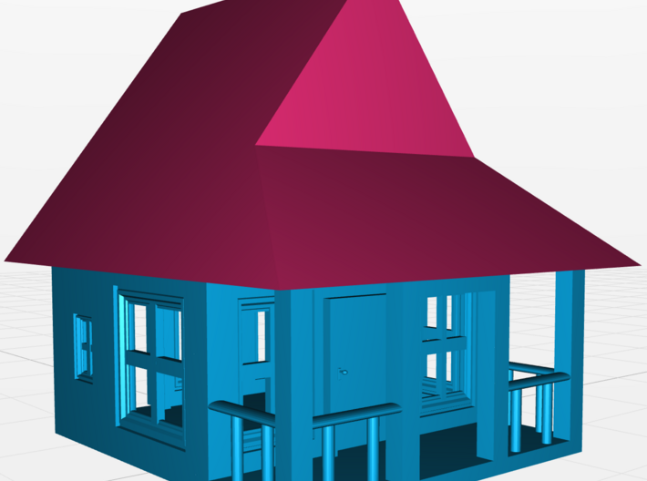 My Dream House - Solar Nightlight 3d printed Digital Render