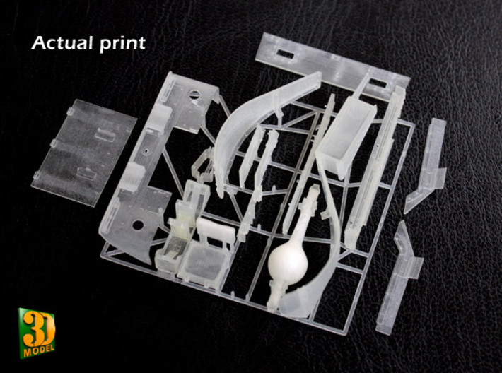 M5A1 Halftrack conversion, (1/35) 3d printed M5A1 halftrack conversion - actual print partsframe 1