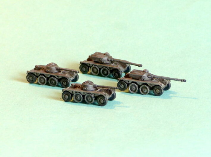 French EBR75 Heavy Scout Car 1/160 N-Scale 3d printed 1/285 Models