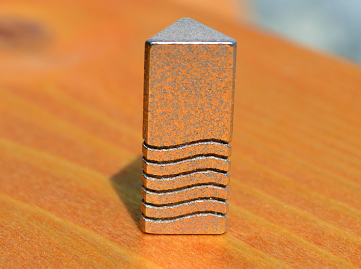 Fifth Element - Air Stone Keychain 2.5cm 3d printed