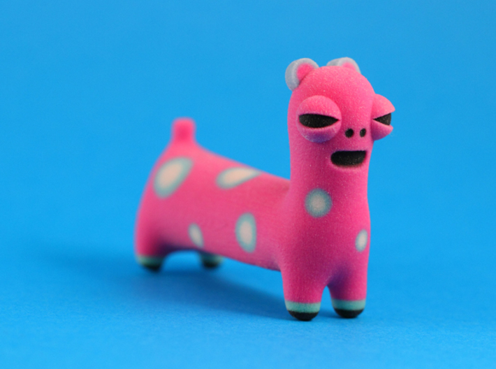 Spotted Pink Animal 3d printed