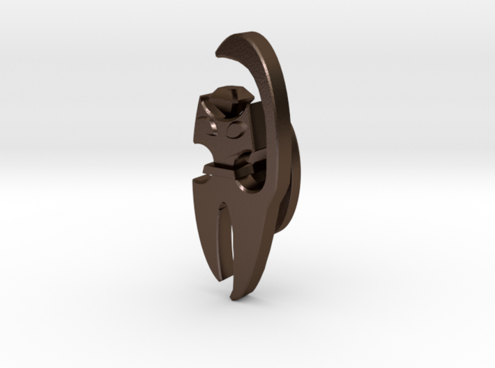 Cat Cufflink 3d printed