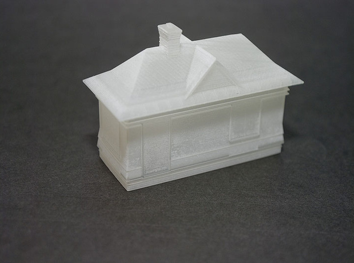 CNR - Signal Box tool Shed (HO Scale) 3d printed 3d Printed Model (Unpainted)