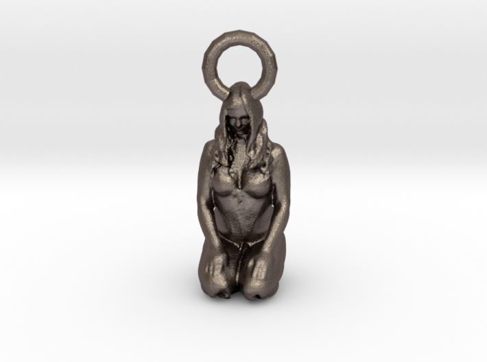 Keychains girl on knees 3d printed