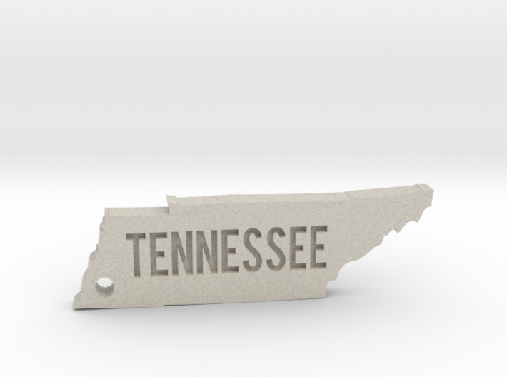 Tennessee Keychain 3d printed