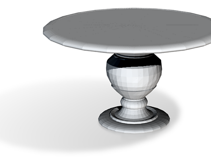 1:24 Half Scale Miniature Round Dining Table 3d printed