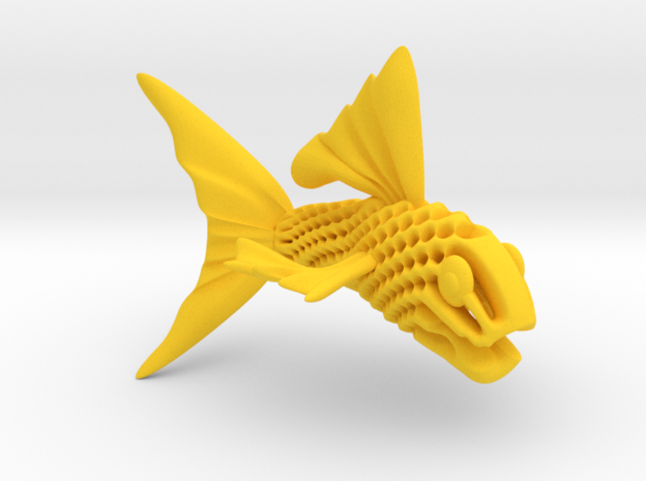 Artistic Fish Sculpture 3d printed