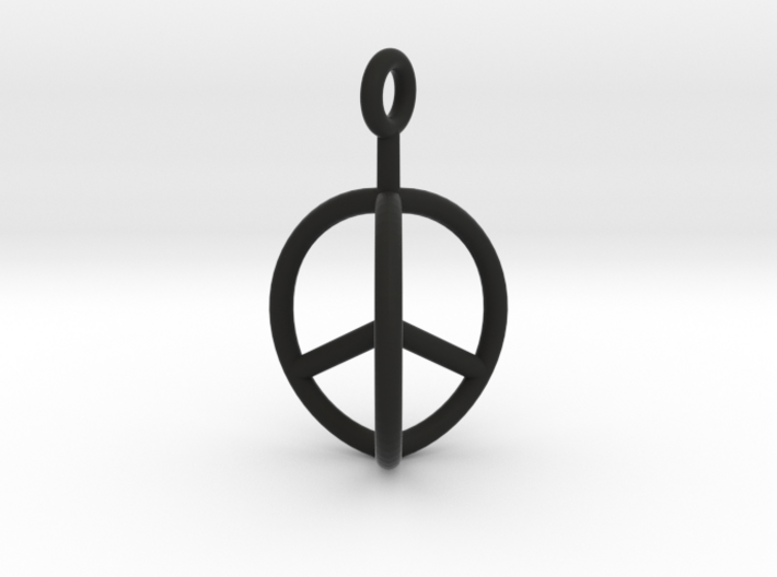 3D　Peace Mark 3d printed