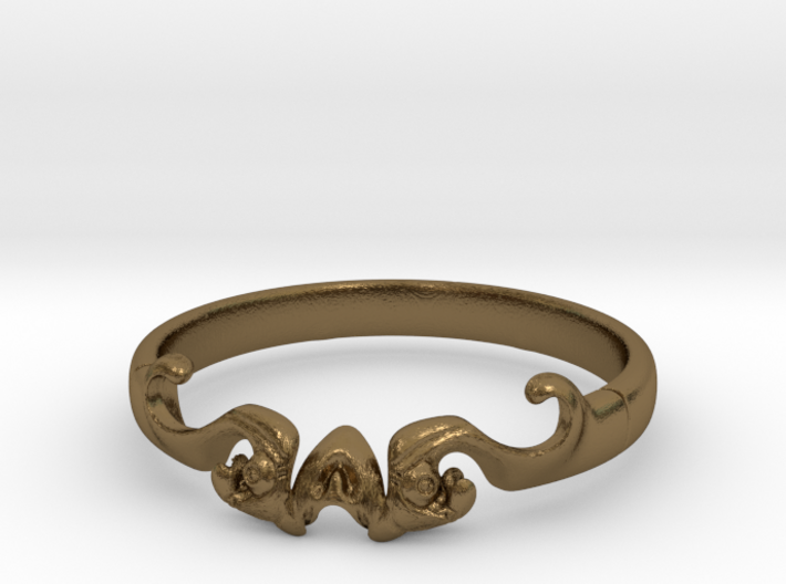 Skull of ring(reboot)(size = USA 5.5) 3d printed