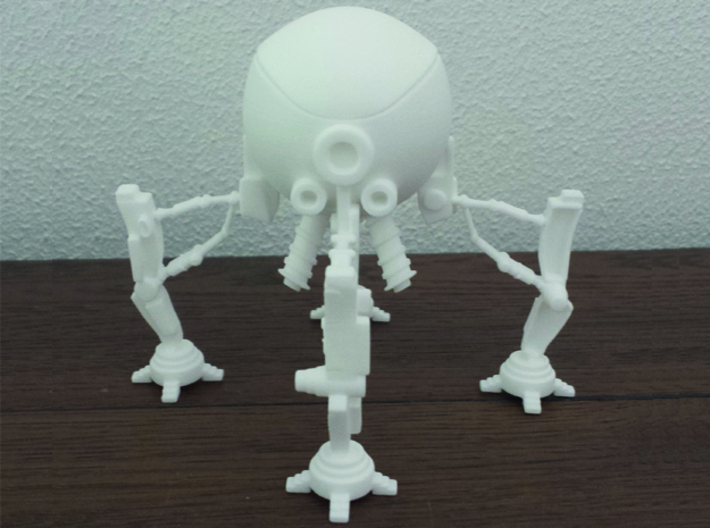 Mechan 3d printed White Plastic