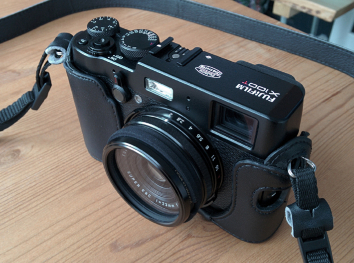 Lens Cap Adaptor for DIY Filter on Fujifilm X100 3d printed That´s how it looks on the X100T...