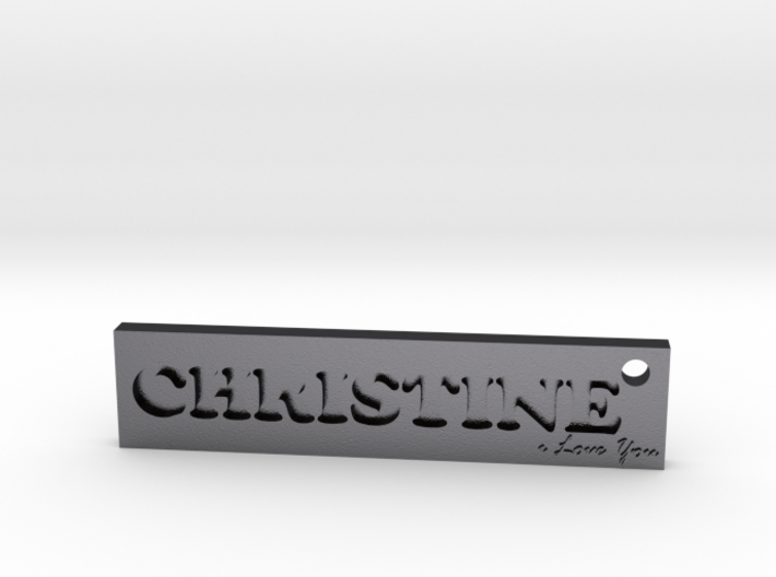 CHRISTINE (Key chain)(Pendant) - Love 3d printed