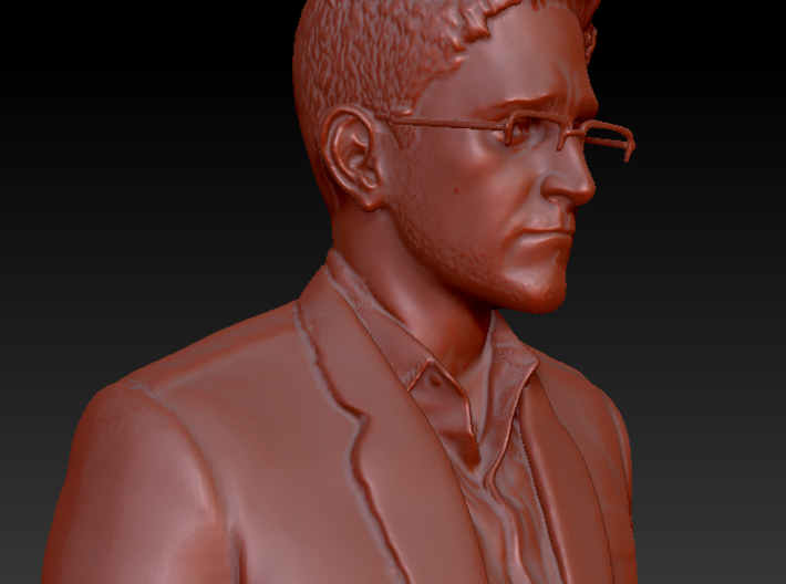Edward Snowden Desktop Portrait 3d printed 