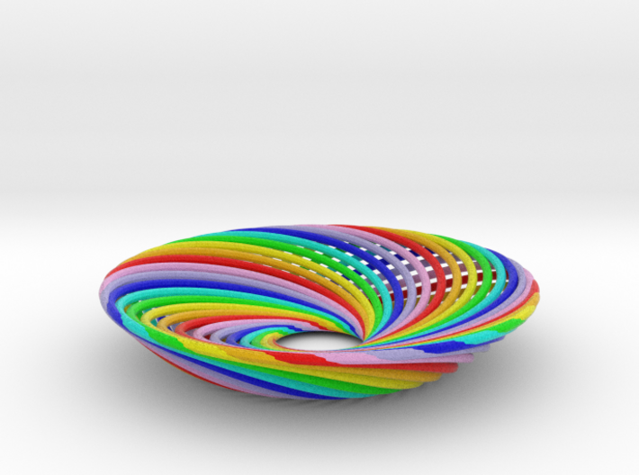 0164 Torus of Doubly Twisted Strips (n=32,d=15mm) 3d printed