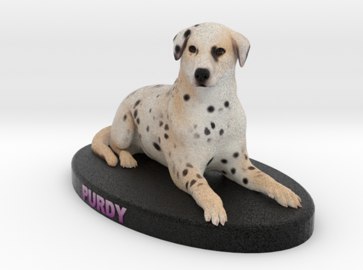 Custom Dog Figurine - Purdy 3d printed
