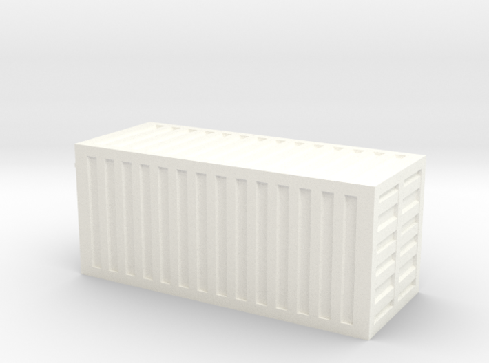 20 Foot Container (1:200 scale, hollow) 3d printed 