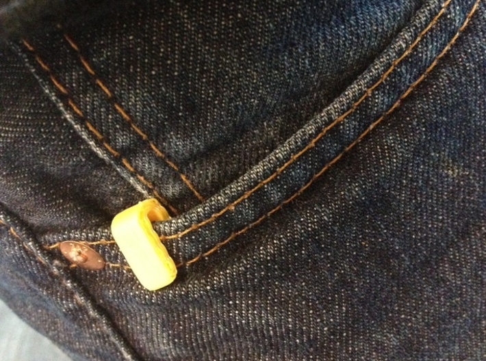The Pocket Hanger 3d printed Don't wear out your jeans, get a pocket hanger.