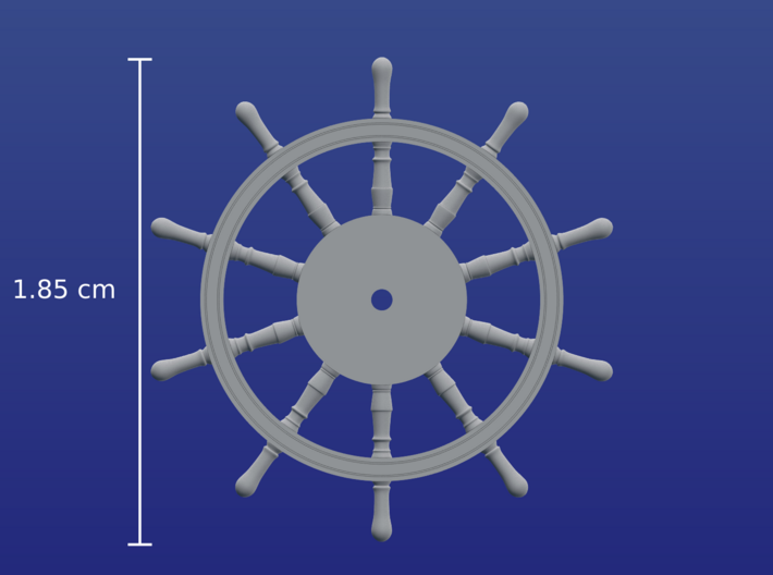 1:96 HMS Victory Ships Wheel 3d printed