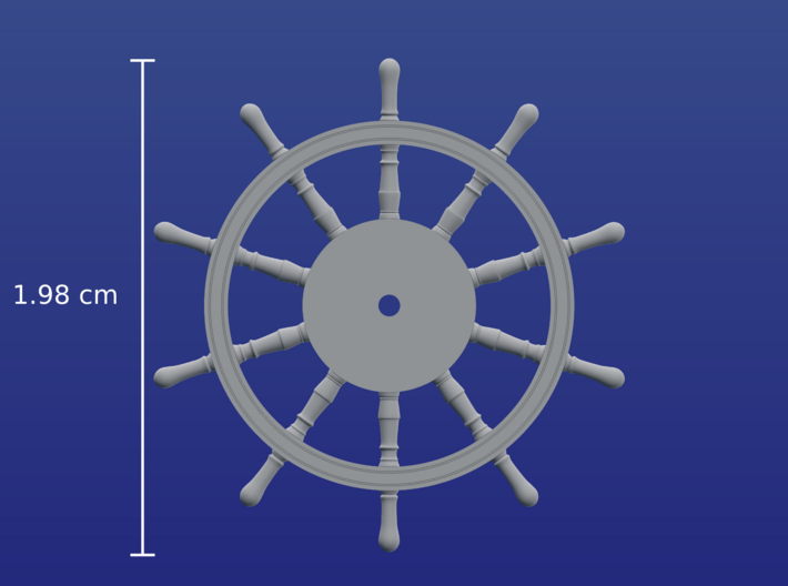 1:90 HMS Victory Ships Wheel 3d printed