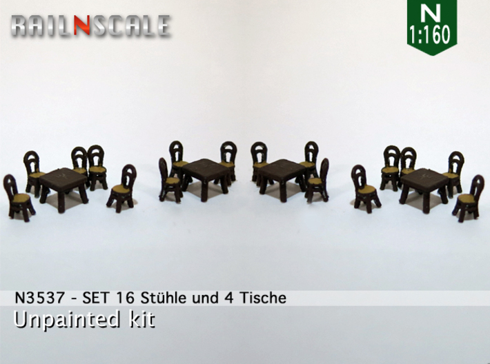 SET Thonet Nr.14 mit 16 Stühle und 4 Tische (N) 3d printed