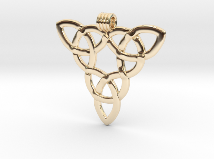 Triquetta Pendant 3 3d printed