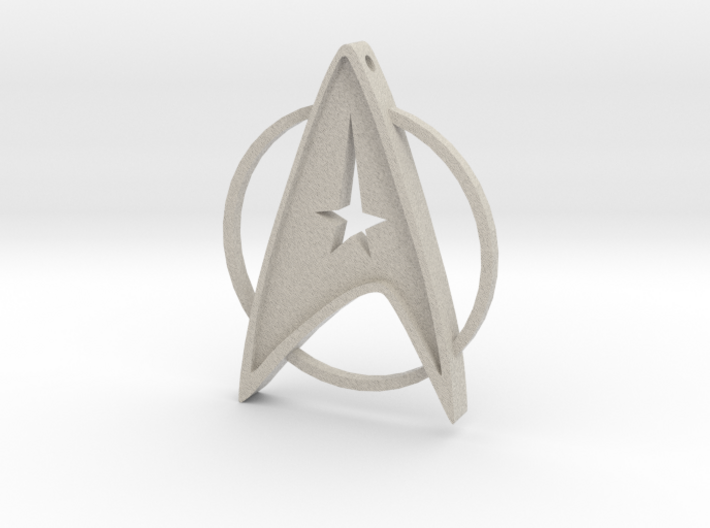 StarTrek Amulet 3d printed