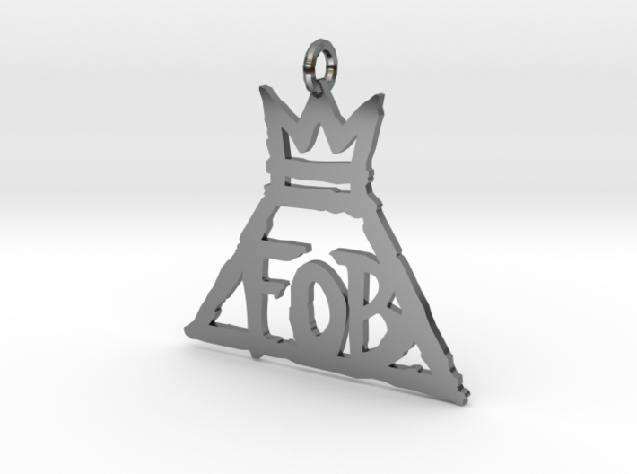 FOB 1 Inch necklace pendant 3d printed