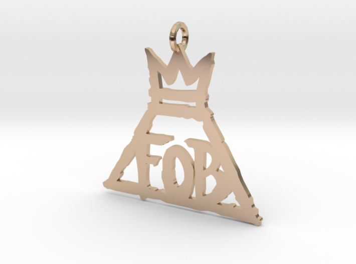 FOB 1 Inch necklace pendant 3d printed