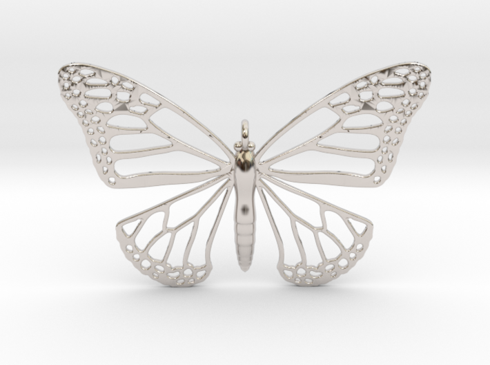 Strong Monarch Pendant 3d printed