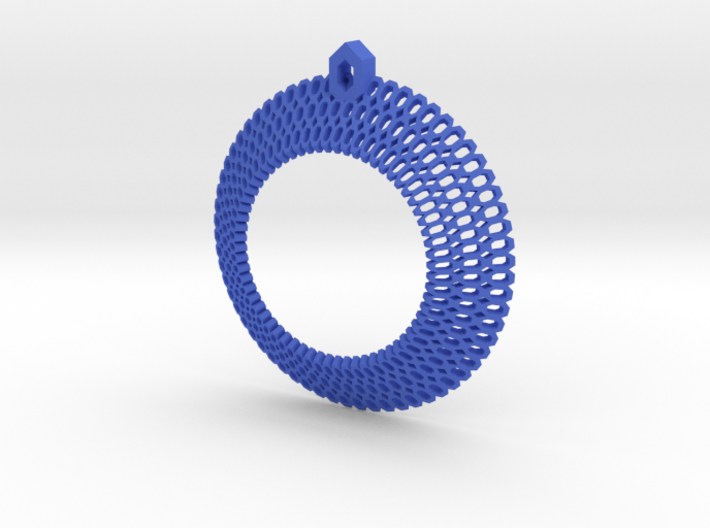 Crochet Pendant (steel and plastic) 3d printed