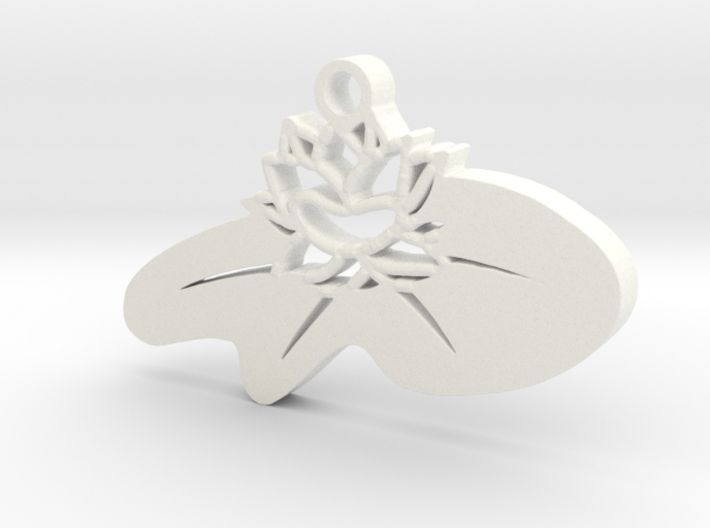 Zen Lotus Pendant 3d printed