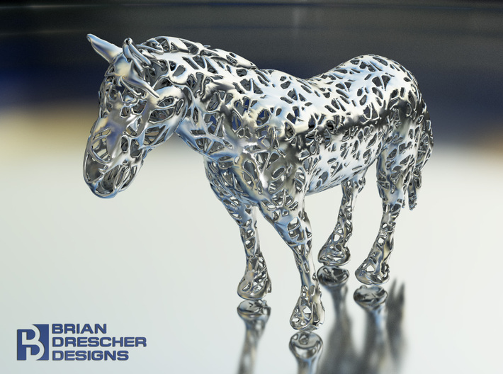 Horse Filigree 3D 3d printed