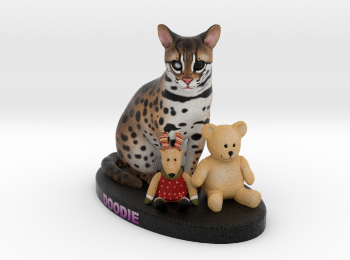 Custom Cat Figurine - Doodie 3d printed
