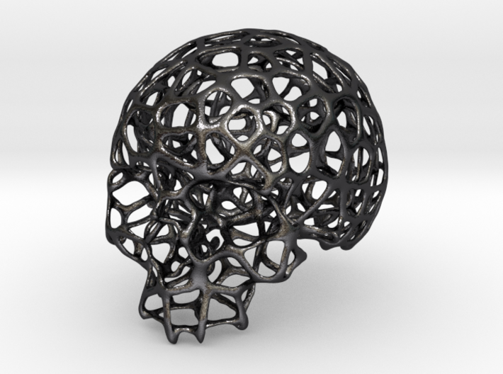 Wired Skull &quot; Voronoï &quot; 3d printed