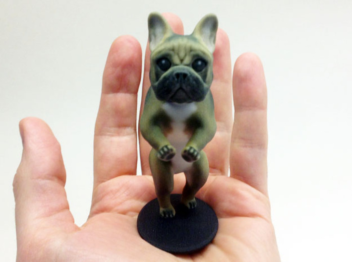 Take it Easy Brown Frenchie 3d printed 